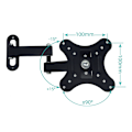 Miniatyrbilde 2 av 5: Universell Tilt og Swivel PC Monitor Veggfeste for 14-27 Monitor
