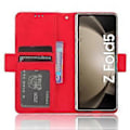 Miniatyrbillede 3 af 5: Læderetui med flere kortspor til Samsung Galaxy Z Fold5 5G, Wallet Stand Telefon Cover