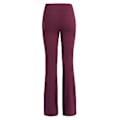 Miniatyrbild 2 av 3: Damernas Högmidjade Flared Byxor Bell Bottom Yogabyxor Med Fickor Plus Size (4XL Vinröd)