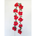 Miniatyrbild 3 av 5: Batteridrivna julstjärneblommor ljusslinga vattentät koppar