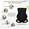 Miniatyrbild 3 av 5: Cuff Tummy Trainer Femme Exceptional Shapewear 2-i-1 Högmidjehöjande Byxor (4XL Svart)