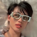 Miniatyrbillede 3 af 5: Irregulære Små Rektangulære Solbriller Kvinder Retro Punk Solbriller*