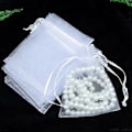 Miniatyrbillede 3 af 5: Bryllups Organza Pose - 100 Stykker Pose til Gaver