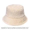 Miniatyrbillede 3 af 5: Bucket Hat Unisex Vindtæt Beskyttelseshat Udendørs Vinterhatte til Kvinder Mænd Teenagere Varm Holder om Vinteren sort (sort)