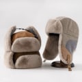 Miniatyrbilde 5 av 5: Kvinner Menn Faux Fur Trapper Hat Vinterlue Med Øreklaffer Utendørs