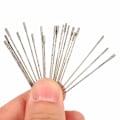 Miniatyrbild 2 av 5: Smyckesborr (2-2,1 mm) - 20 st/förpackning 1 mm belagda diamantborr för lapidär, solida borrnålar, Ag