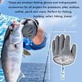 Miniatyrbillede 5 af 5: 2 stk. fiskehandsker, jagthandsker, vandtætte fiskehandsker, fiskehandsker med magnetisk bu