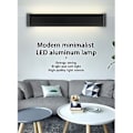 Miniatyrbillede 2 af 4: Moderne LED Væglampe Armatur Sconce Soveværelse Sengelampe Stue Gang Trappe Lys (Sort)