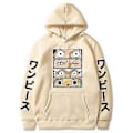 Miniatyrbild 1 av 2: One Piece Anime Tryck Hoodie Långärmad Tröja med Huva Lös Vinter Höst Pullover Jumper Fans Gåva -NMAOV( L)