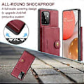 Miniatyrbilde 5 av 5: Retro Magnetisk Avtakbar Etui For Samsung Galaxy A72 5G (Rød)