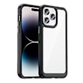 Miniatyrbillede 1 af 5: Akryl + TPU Telefon Cover til iPhone 14 Pro (Sort)