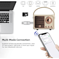 Pikkukuva 2 / 5: Retro Bluetooth-kaiutin Mini Langaton Kaiutin, Ulkoilma Kannettava Bl