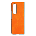 Miniatyrbild 3 av 4: Tvåfärgat fodral med lychee-struktur för Samsung Galaxy Z Fold4 (Orange)