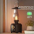 Miniatyrbild 1 av 5: Klassisk Bluetooth-högtalare med atmosfärsbelysning, chockerande basljud, musikspelare, stöd för TF-kort och USB