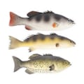 Miniatyrbillede 1 af 4: 3 stk. Simulationsfisk PU Fiskemodel Fotografering Fiskerekvisit Falsk Fiskedekor Fiskepynt