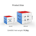 Miniatyrbilde 4 av 5: 330 Cube Nøkkelring 3x3 Hastighetsterning Nøkkelringer Gan Mini Terning Lekegave 1,2 Tommer (Standardversjon)