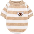 Miniatyrbillede 3 af 5: Vinter Sweater Coral Fleece Jakke Hvalp Hvalp Kat Stribet Varm C