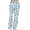 Miniatyrbilde 3 av 4: Dame Pyjamasbukser med Lommer, Myke Flanell Rutete Pyjamasbukser Z (XL Blå)