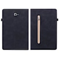 Miniatyrbillede 2 af 5: Lynlås Læder Tablet Etui Til Samsung Galaxy Tab A 10.1 2016/T580/T585 (Sort)