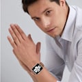 Miniatyrbild 3 av 4: Brun Kompatibel med Apple Watch 7 Magnetiskt Läder 38m Armband