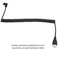 Miniatyrbillede 2 af 5: 90 Graders HD Multimedia Interface Han til Han A til C Forlænger Spiral Kabel til Computer/TV/PS4