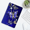 Miniatyrbilde 3 av 5: Malt TPU-tablettveske for Xiaomi Pad 5 / Pad 5 Pro (Blå sommerfugl)