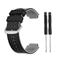Miniatyrbillede 1 af 5: Til Garmin Approach S2 / S4 Silikon Urrem (Sort Grå)
