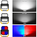 Miniatyrbild 5 av 5: Uppladdningsbar LED-strålkastare, USB LED-strålkastare för utomhusbruk, 360° rotation, bärbar byggarbetsplats
