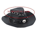Miniatyrbillede 3 af 5: Blød Cowboyhat i Filt med Tilspidset Front, Egnet til Mænd og Kvinder, Unisex, Festival, Ferie, Nytårsgave, Camel (Camel)