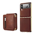 Miniatyrbilde 1 av 5: Retro Thinking Series Etui til Samsung Galaxy Z Flip4 (Brun)