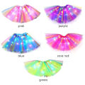 Miniatyrbilde 2 av 3: 100% Ny, Lysende LED Tutu Skjørt for Jenter 2-12 År, Elastisk 3-Lags Lys Prinsesse LED Danseskjørt (lilla)