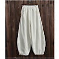 Miniatyrbilde 3 av 5: Japanske Plus Size Vår og Høst Bomull og Lin Løse Casual Bloomers Kvinner (XXXXXL grå)