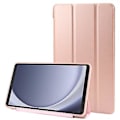 Pikkukuva 1 / 5: Kolminkertainen Nahkainen Tabletin Kotelo Samsung Galaxy Tab A9:lle (Rose Gold)