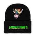 Minecraft Game Tryckt Mössa Stickad Mössa Barn Pojkar Flickor Trend Vinter Ullig Varm Skidmössa (A)
