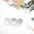 Miniatyrbilde 4 av 5: Metallstans for Embossing, Mal for Kortlaging, Bryllup, Bursdagsfestdekorasjon