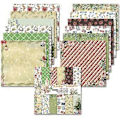 Miniatyrbilde 3 av 5: 24 stk 6x6 tommers julebakgrunnspapirblokk for scrapbooking dekor journal album DIY memoblokker