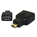 Miniatyrbild 2 av 2: 2 st Micro HDMI till HDMI-adapter Typ D Hög Hastighet Guldpläterad Konverterare Adapter för Panasonic Lumix Dmc