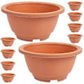 Miniatyrbillede 2 af 3: 8 stk. Havearbejde Blomsterpotte Blomsterkrukke Have Plantepotte Plastik Plantepotter
