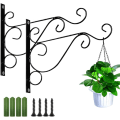 Miniatyrbillede 1 af 5: 2 stk. vægmonteret planteophæng | Metalophæng til planter | Høj