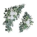 Miniatyrbillede 5 af 5: 2 stk. Kunstige Bryllupsbue Blomster, Kunstig Blomster Swag Hængende Bryllupsdekoration, Baggrundsdekoration til Hjemmet, (Stil C)