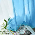 Miniatyrbillede 3 af 5: Tylles Baggrunds Draperinger Gardin Semi-mørklæggende Design Elegant Gardin til Bryllup (140*230 Sort)