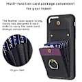 Pikkukuva 4 / 5: Organ Card Bag -puhelimen kuori iPhone SE 2022 / 2020 / 8 / 7 (Musta)