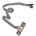 Pikkukuva 4 / 5: 6,8 cm PC-tietokoneen kotelon etupaneelin kaksois-USB-audioportti mikrofonin kuulokeliitäntäkaapeli