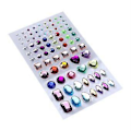 Miniatyrbillede 2 af 3: Selvklæbende akryl krystal rhinestone juveler ædelsten klistermærkeark assorterede farver forskellige former (Multicolor Type 2)