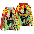 Miniatyrbillede 1 af 2: Unisex Chainsaw Man Anime Hoodie med Lange Ærmer 3D Grafisk Print Sweatshirt Trøje (S A)
