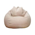 Miniatyrbillede 1 af 5: Splinterny No Fill Stor Sækkestol Sofa Betræk Indendørs Lounger Voksne Børn Lazy Lounger 50% Tilbud (M Khaki)