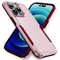 Miniatyrbild 1 av 5: Skyddande mobilskal för iPhone 15 Pro, PC+TPU, stötsäkert, anti-fall, baksida (Stil H)