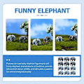 Miniatyrbillede 3 af 4: 12 stk. Mini Elefanter Miniature Dyr Figurer Bonsai Have Elefant Modeller