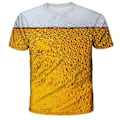 Miniatyrbillede 2 af 2: Herre 3D Grafik Sjov Øl T-shirt med Print, Kortærmet Mode Streetwear T-shirts med Design, 100% Ny (4XL)
