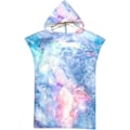 Miniatyrbillede 1 af 4: 1 stk. Blå og lilla Tie-Dye badeponcho strandhåndklæder stor størrelse,